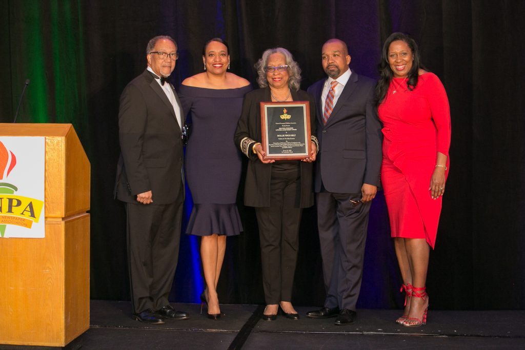 Honoring Mollie Finch Belt, Publisher, Dallas Examiner. The Broward County Color Guard Performance in Honor of NNPA 2020 Publisher Lifetime Achievement Award Honoree.
