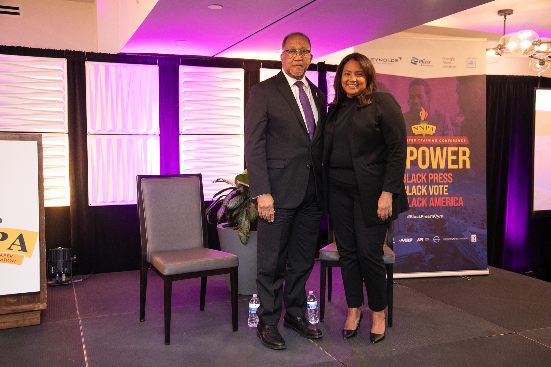 Topic: Harnessing the Power of Community, the Black Press, and Inclusive Corporate Leadership Conversations with: Stephanie Childes, Vice President, Diageo Dr. Benjamin F. Chavis, Jr., NNPA President and CEO